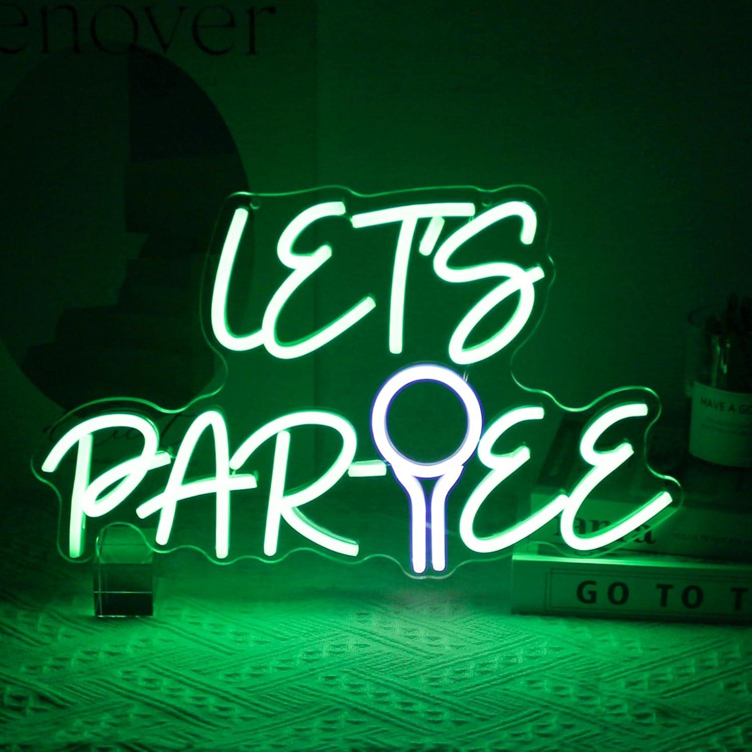 Neon Sign Party - لافتة نيون LED قابلة للتعتيم بتصميم