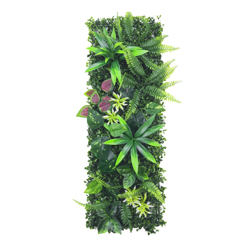 Flower Wall Panel - لوحة جدارية نباتية اصطناعية للتركيب الذاتي،