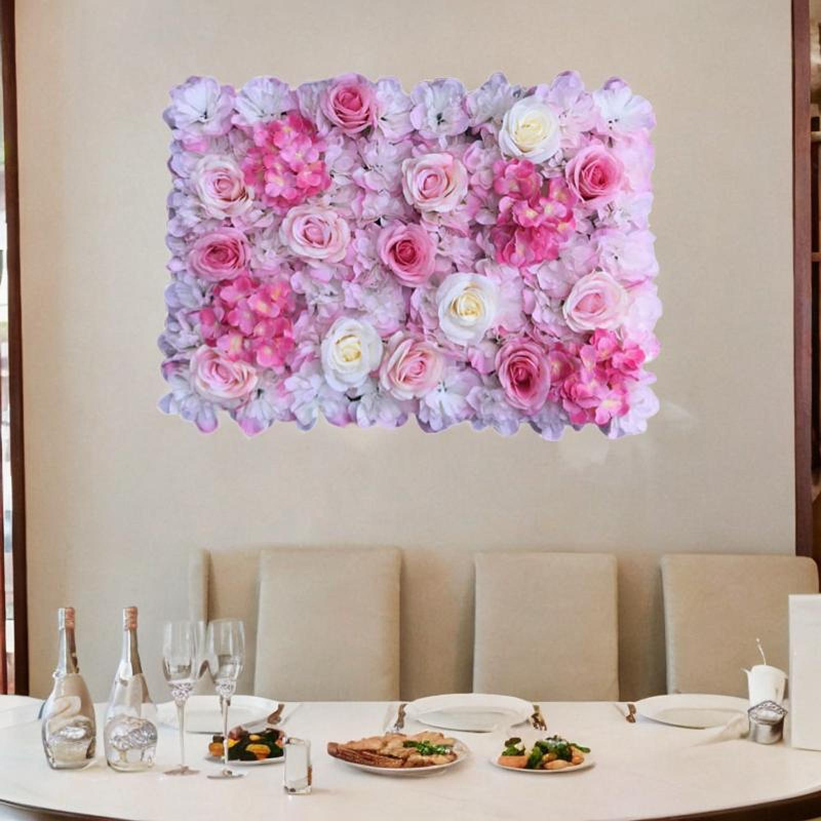 Flower Wall Panel - لوحة جدارية من الزهور الاصطناعية، خلفية