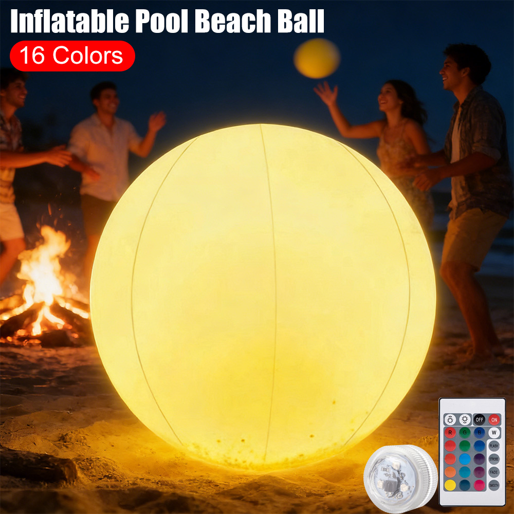 Led Balloon Light - كرة شاطئ قابلة للنفخ مضيئة بتقنية