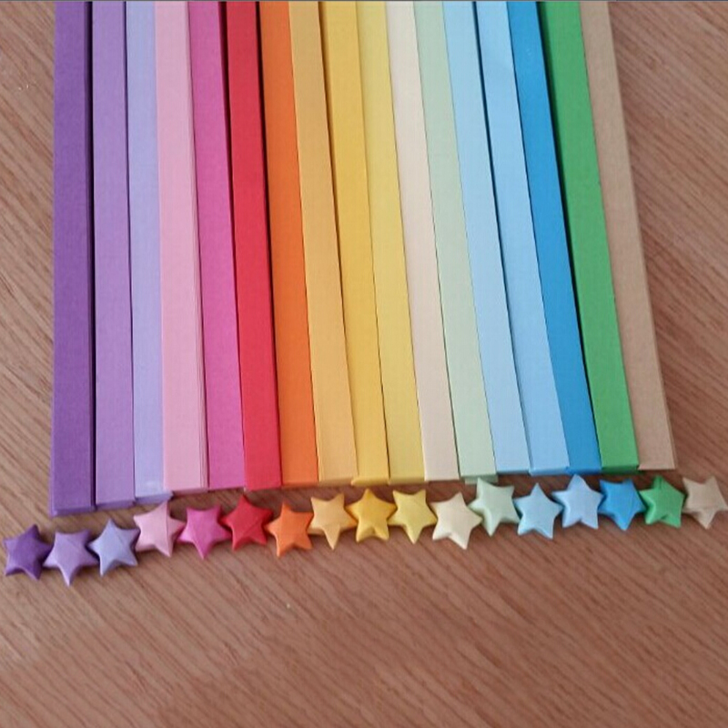 Papercraft Supply Ribbon - 27 لون مزدوج الوجهين اوريغامي لاكي