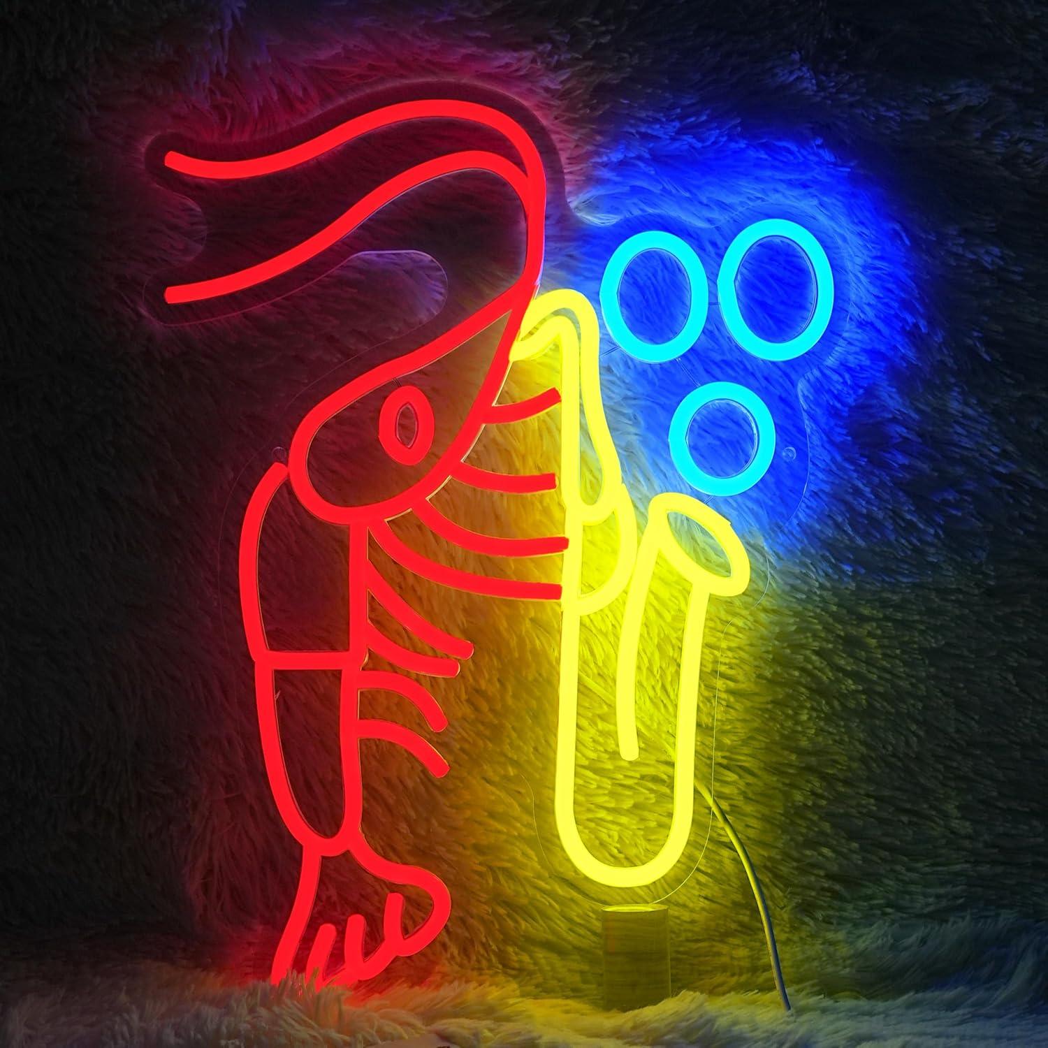 Neon Sign Party - لافتة نيون LED بتصميم ساكسفون على