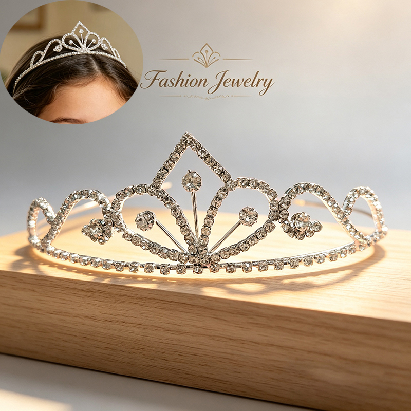 تاج زفاف فضي اللون مرصع بالأحج - مراجعة Event Suppliers وسعره