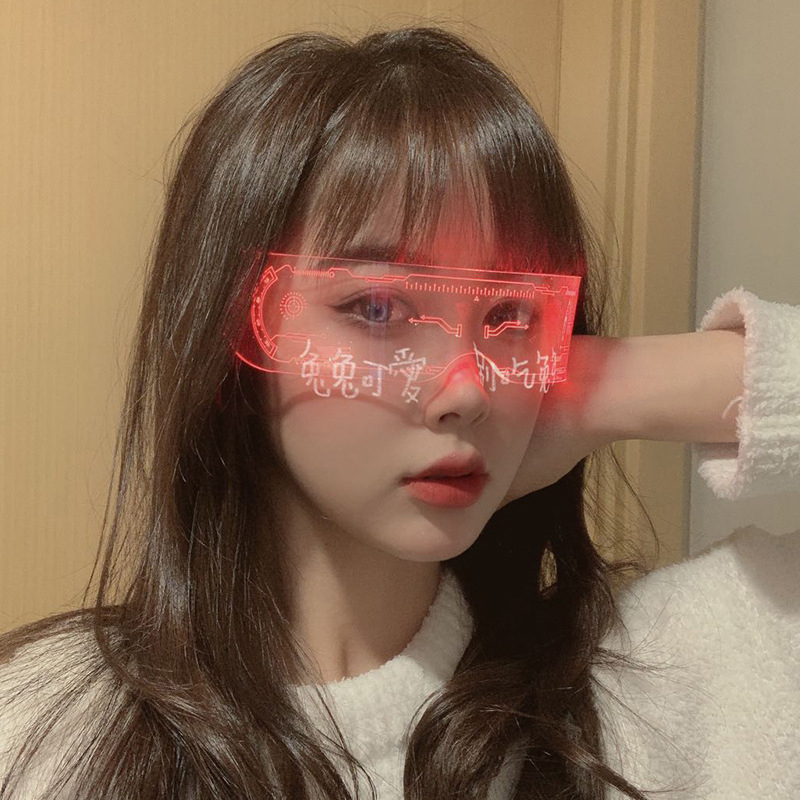 نظارات شمسية LED مضيئة وملونة  - مراجعة Neon Sign Party وسعره