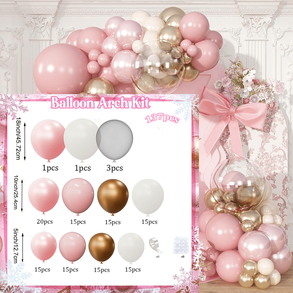 طقم قوس بالونات من 137 قطعة با - مراجعة Balloon Arch Kit وسعره