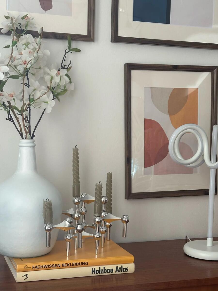 حامل شموع معدني هيكل جزيئي إسك - مراجعة Centerpiece Stick وسعره