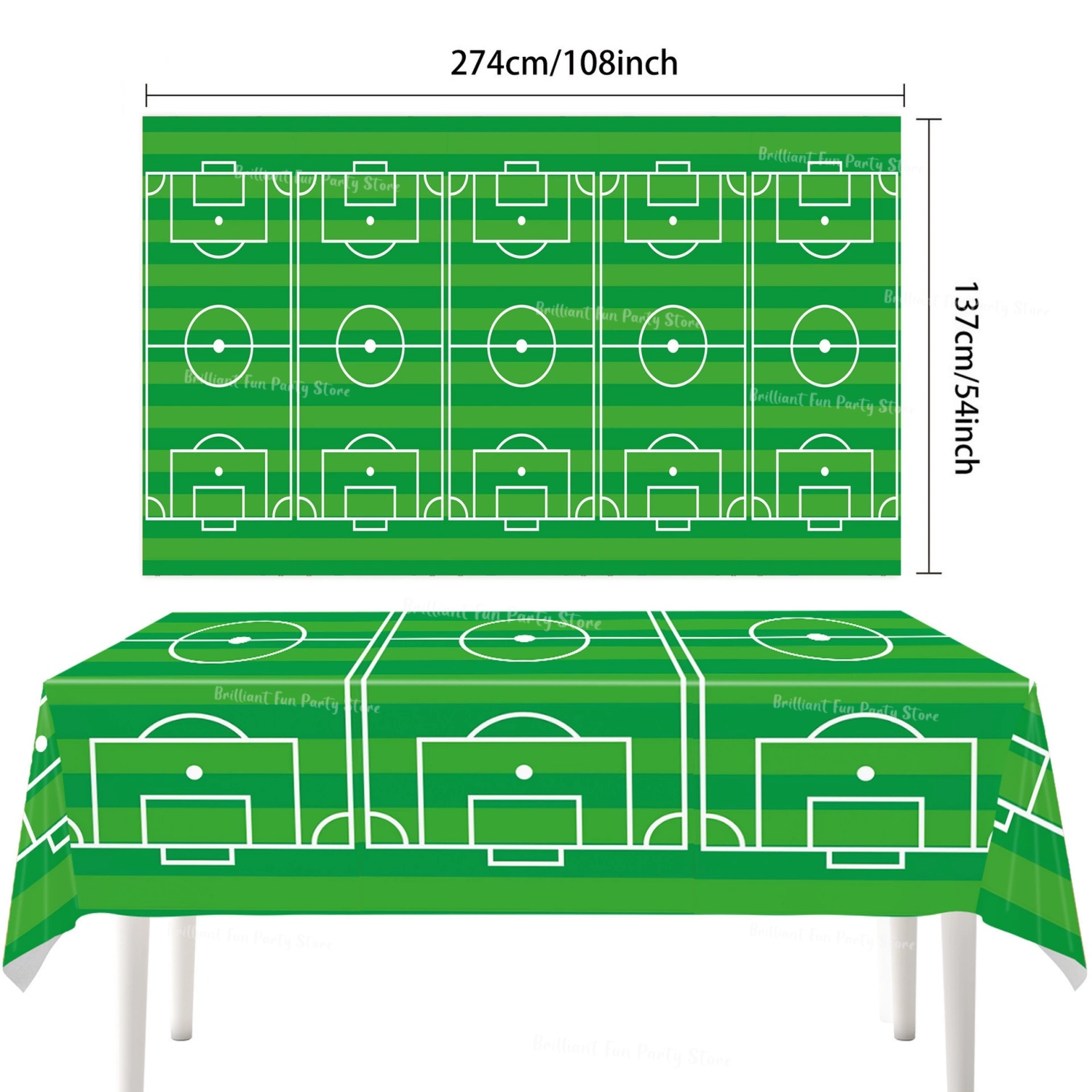 مفارش طاولة بتصميم كرة القدم و - مراجعة Table Cloth Disposable وسعره