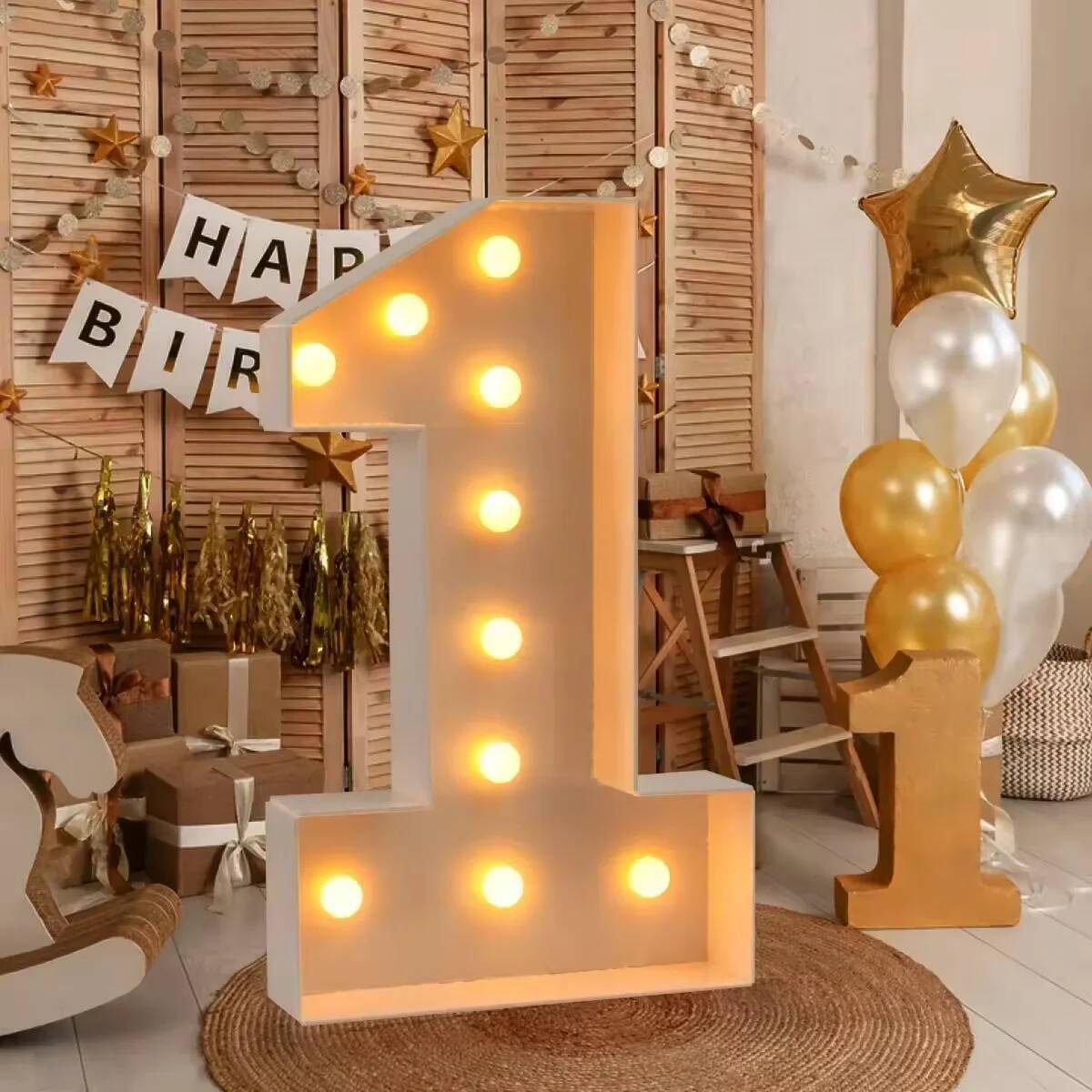 أرقام ضوئية عملاقة LED لحفلات  - مراجعة Led Balloon Light وسعره