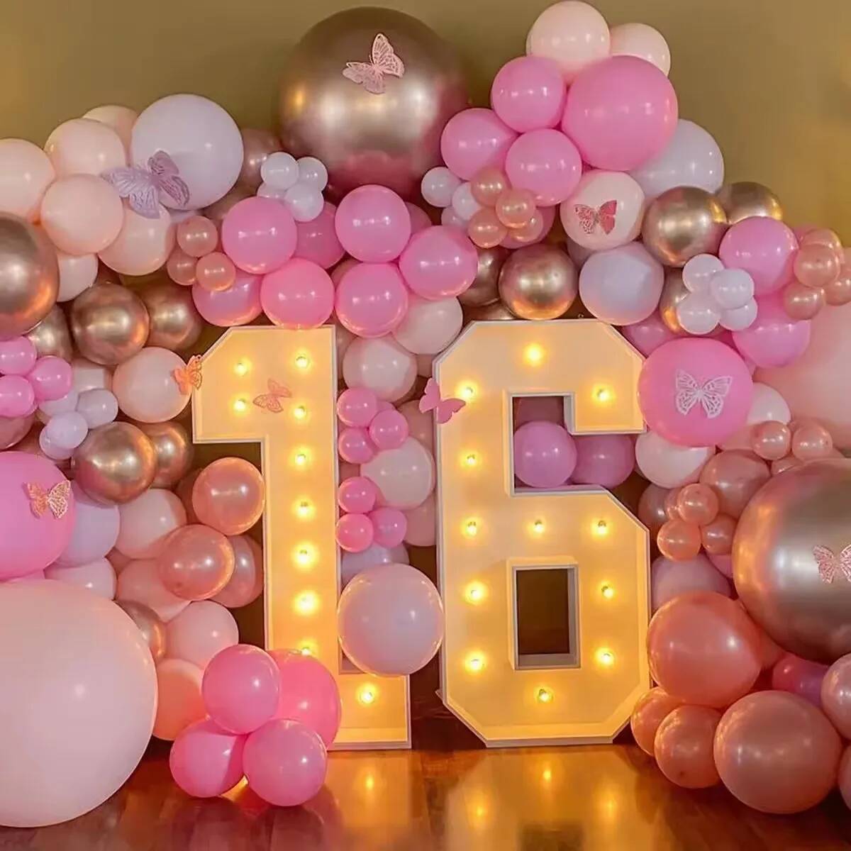 أرقام ضوئية عملاقة LED لحفلات  - مراجعة Led Balloon Light وسعره
