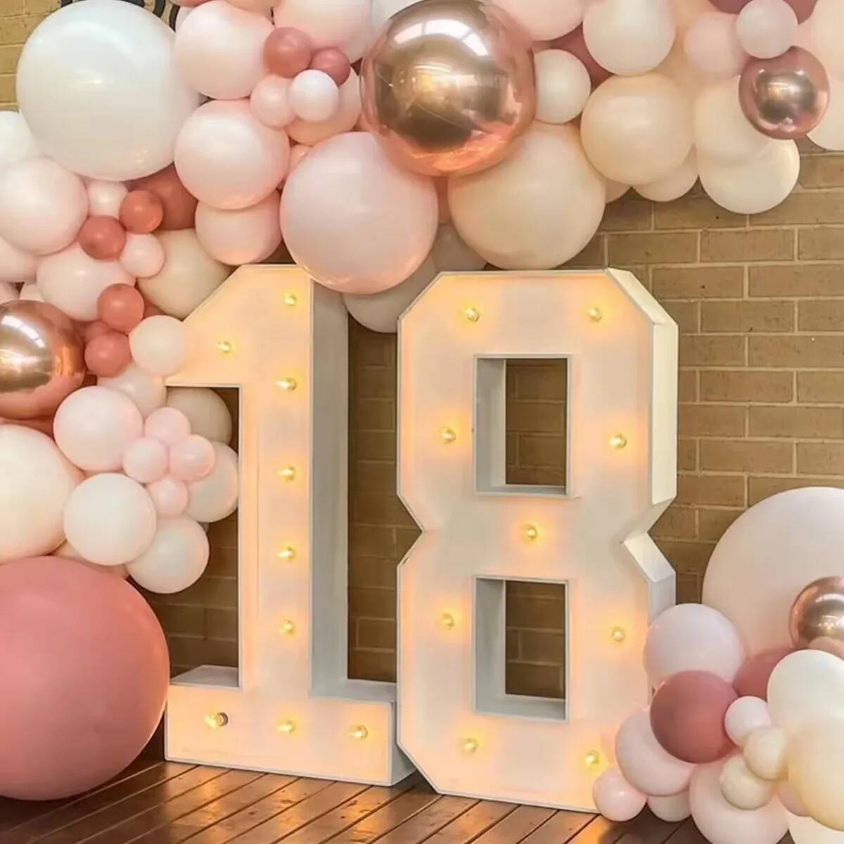 أرقام ضوئية عملاقة LED لحفلات  - مراجعة Led Balloon Light وسعره