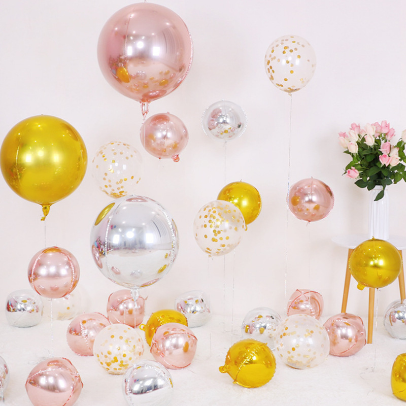 5 قطع بالونات معدنية دائرية 4D - مراجعة Party Event Supply Store وسعره