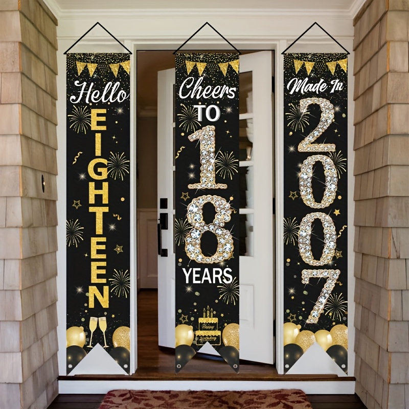 مجموعة لافتات باب لعيد الميلاد - مراجعة Party Banner Gold وسعره