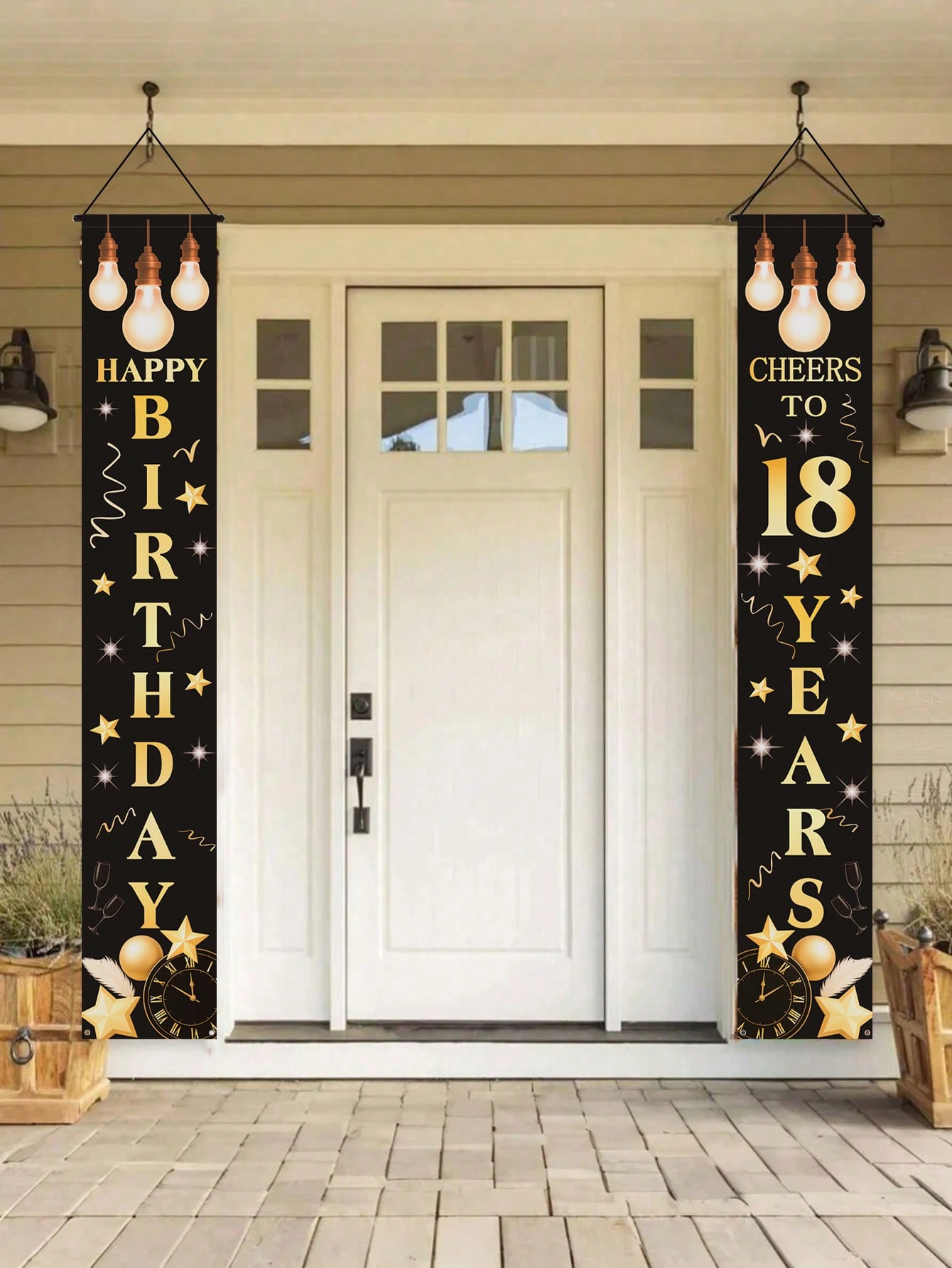 زوج واحد من لافتات الاحتفال بع - مراجعة Party Banner Gold وسعره