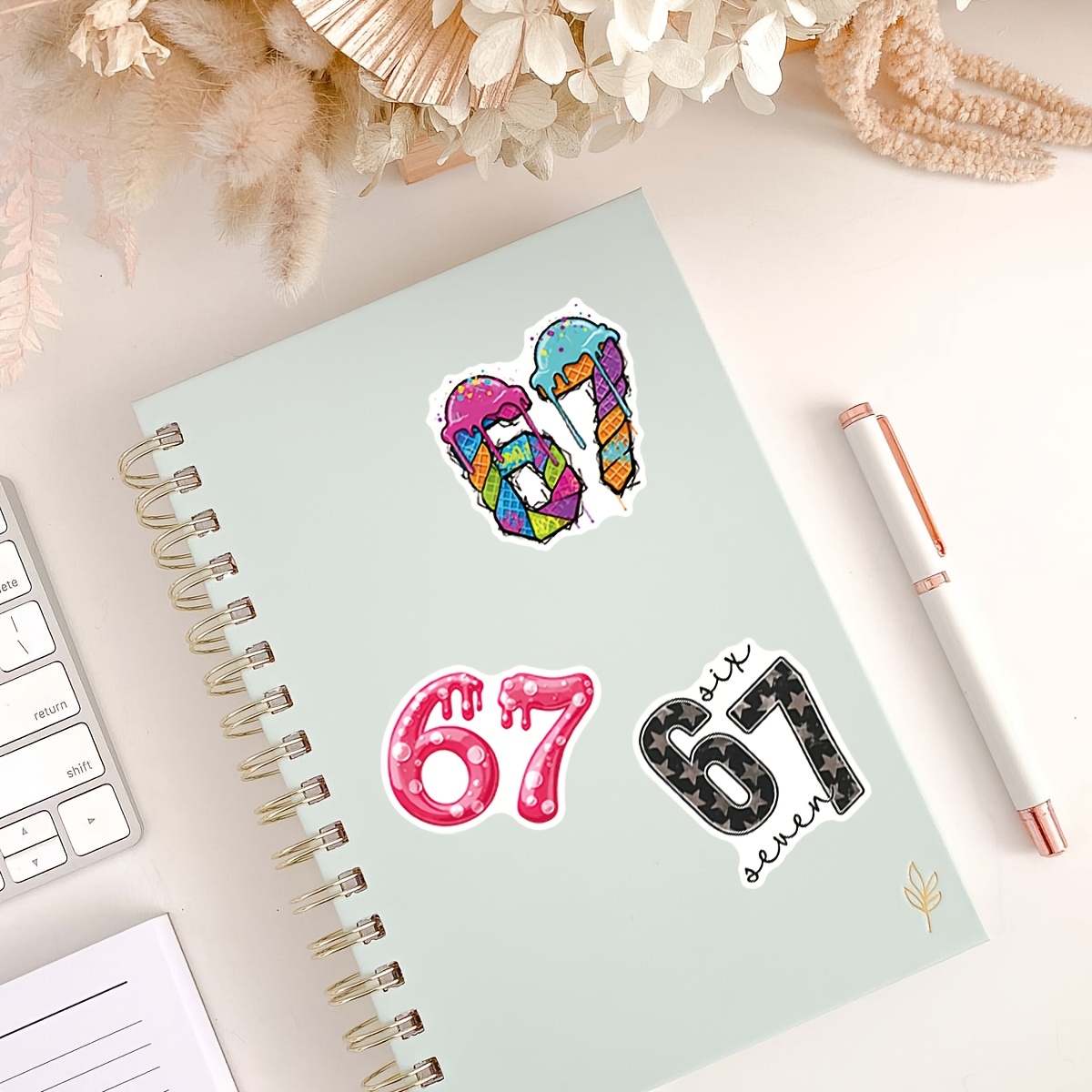 50 قطعة ملصقات رقمية رقم 67، م - مراجعة Plastic Cup 50Pcs وسعره