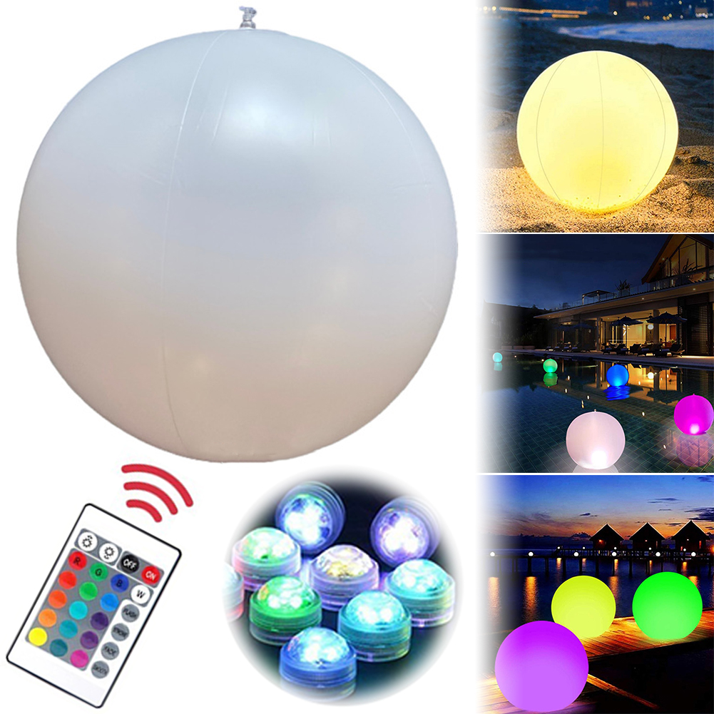 1-4 قطع أضواء عائمة للمسبح بـ1 - مراجعة Led Balloon Light وسعره