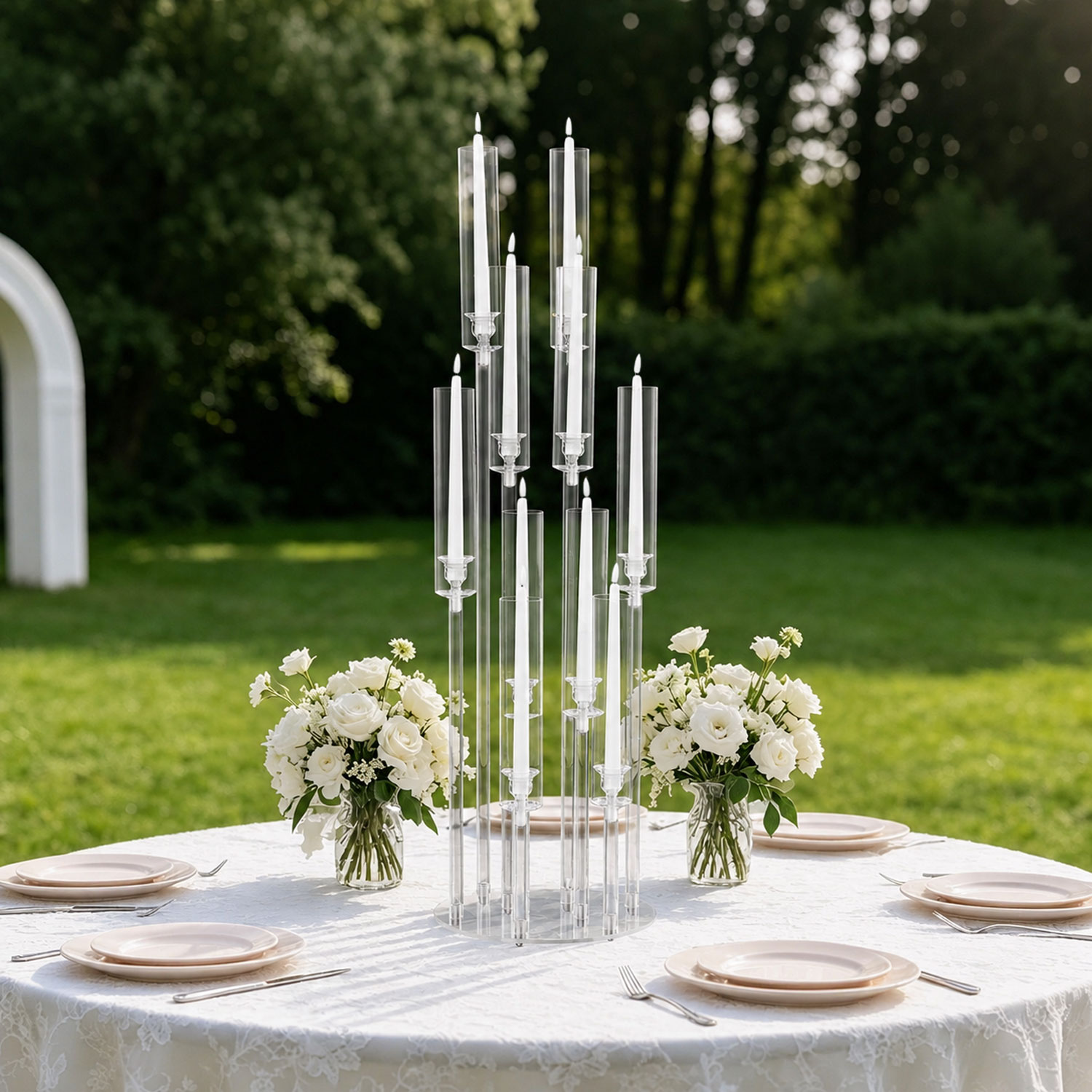 حامل شموع أكريليك بعشرة أذرع ب - مراجعة Centerpiece Stick وسعره
