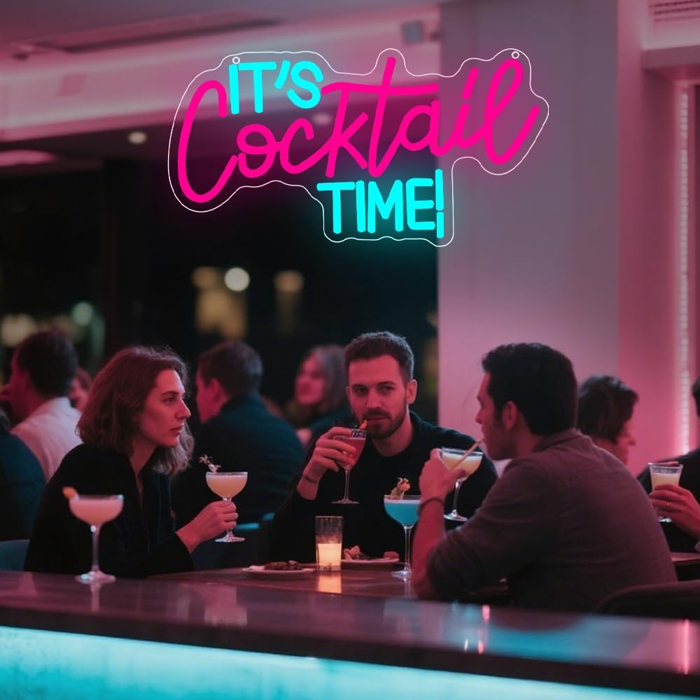 لافتة نيون للكوكتيلات تعمل بال - مراجعة Neon Sign Party وسعره