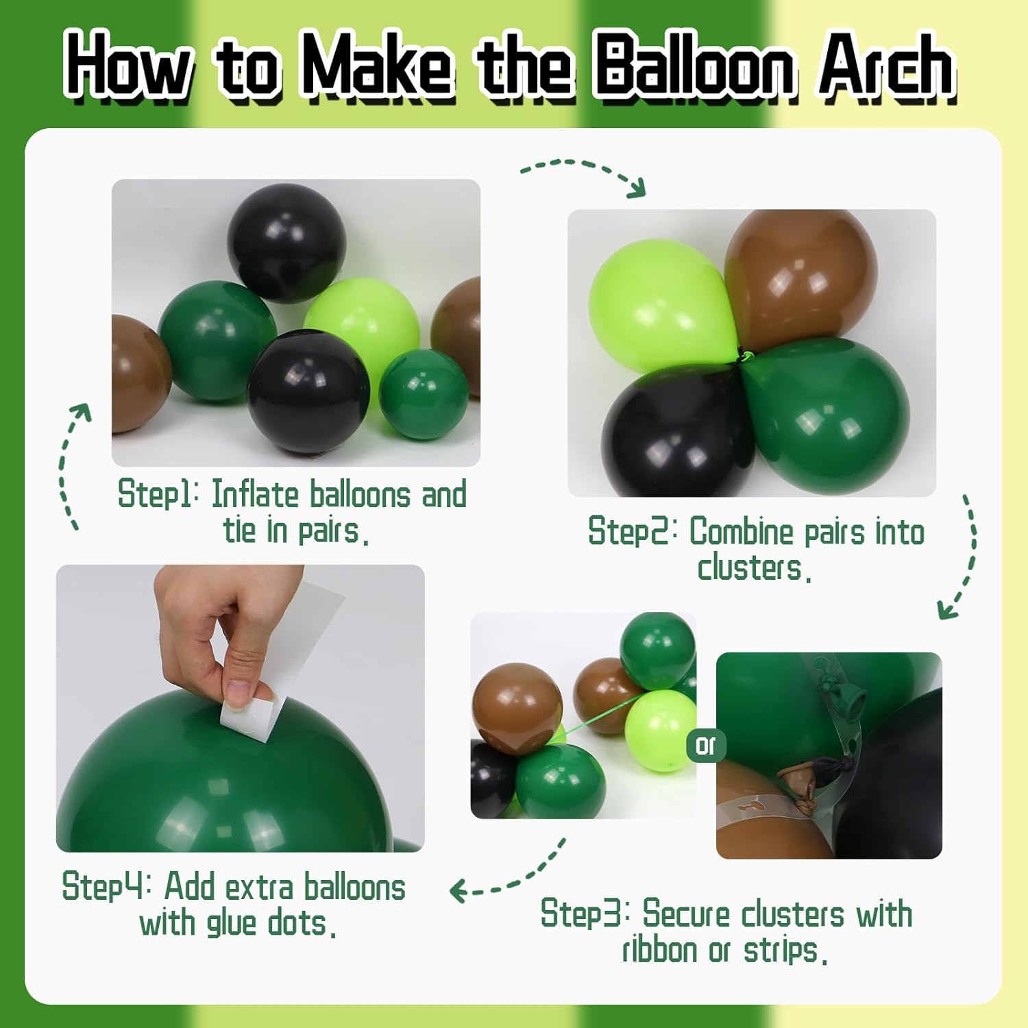طقم أقواس بالونات لاتكس باللون - مراجعة Balloon Arch Kit وسعره