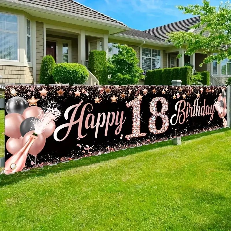 لافتة عيد الميلاد الثامن عشر،  - مراجعة Party Banner Gold وسعره