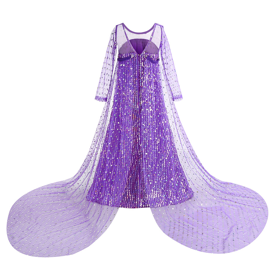 فستان إلسا البنفسجي للهالوين ل - مراجعة Glitter Tablecloth وسعره
