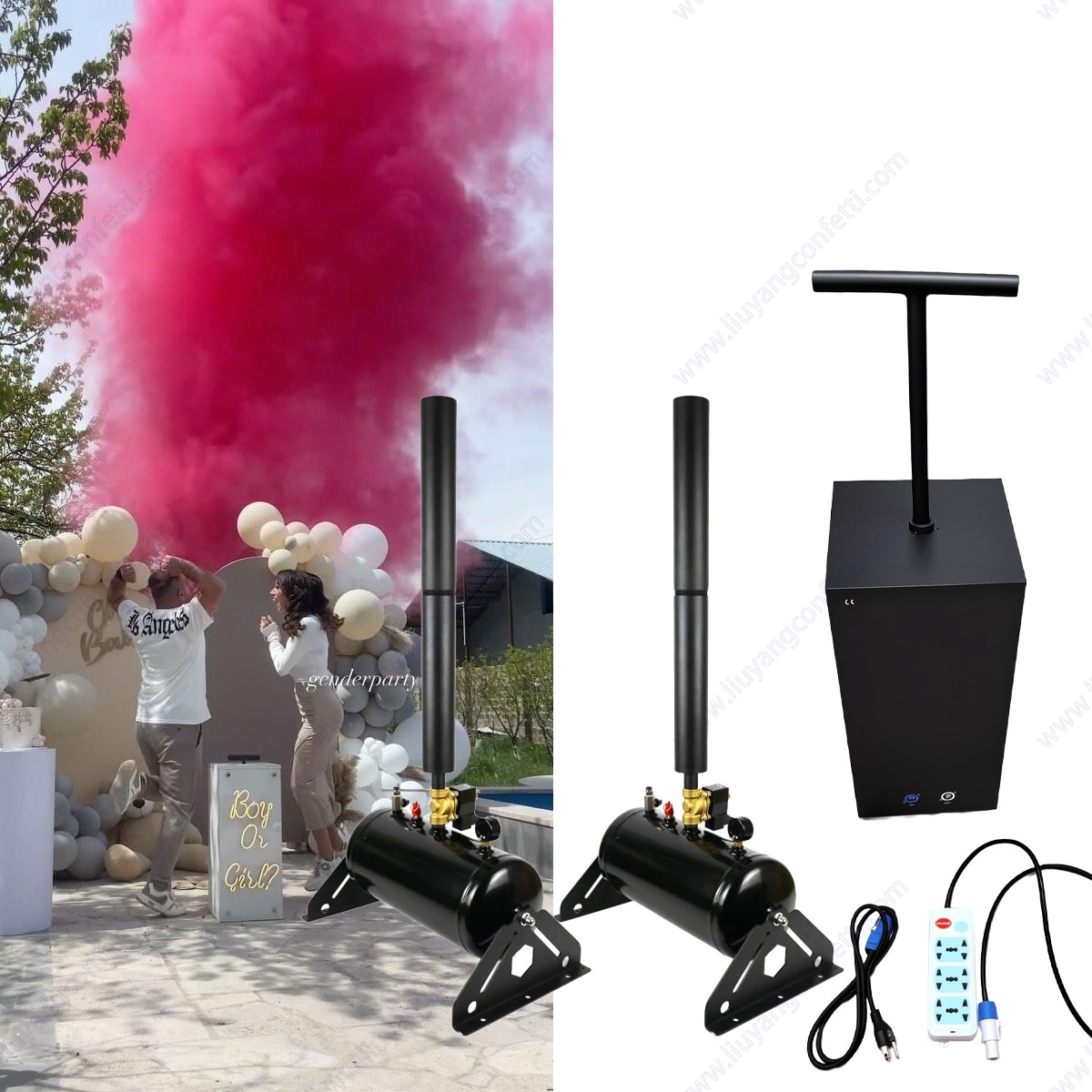 النثار غاسل آلة استحمام الطفل  - مراجعة Confetti Cannon Tube وسعره