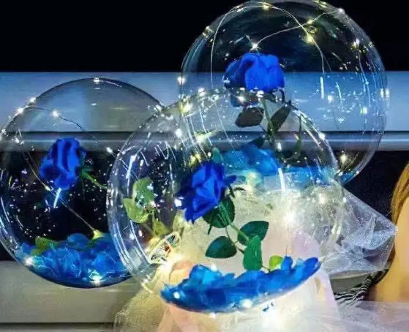 LED مضيئة بالون الورد باقة ضوء - مراجعة Led Balloon Light وسعره