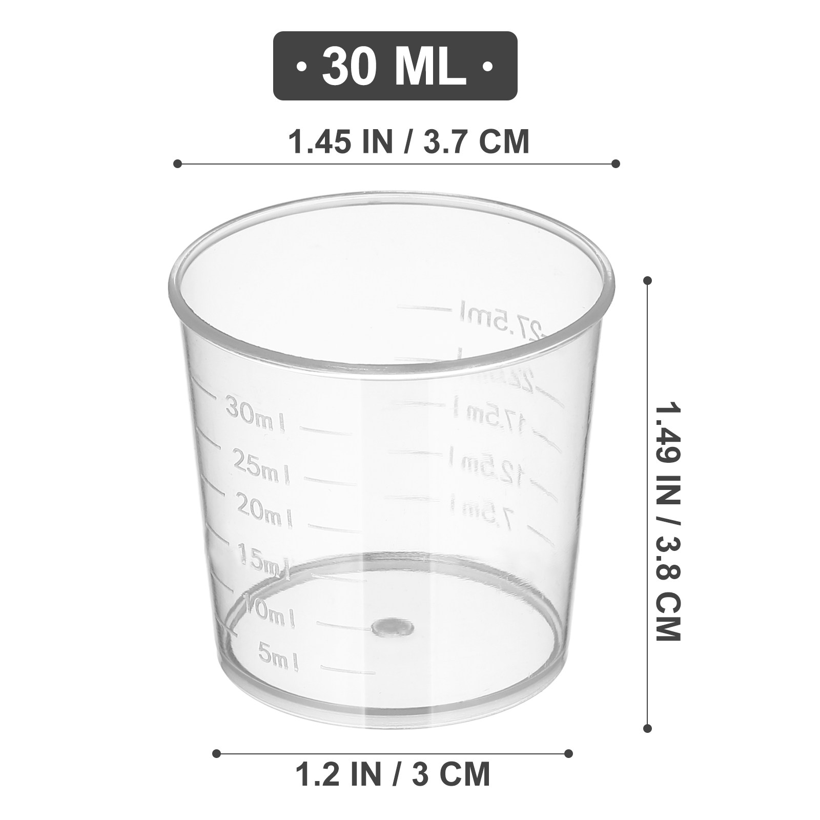 ٥٠ قطعة من أكواب القياس البلاس - مراجعة Plastic Cup 50Pcs وسعره