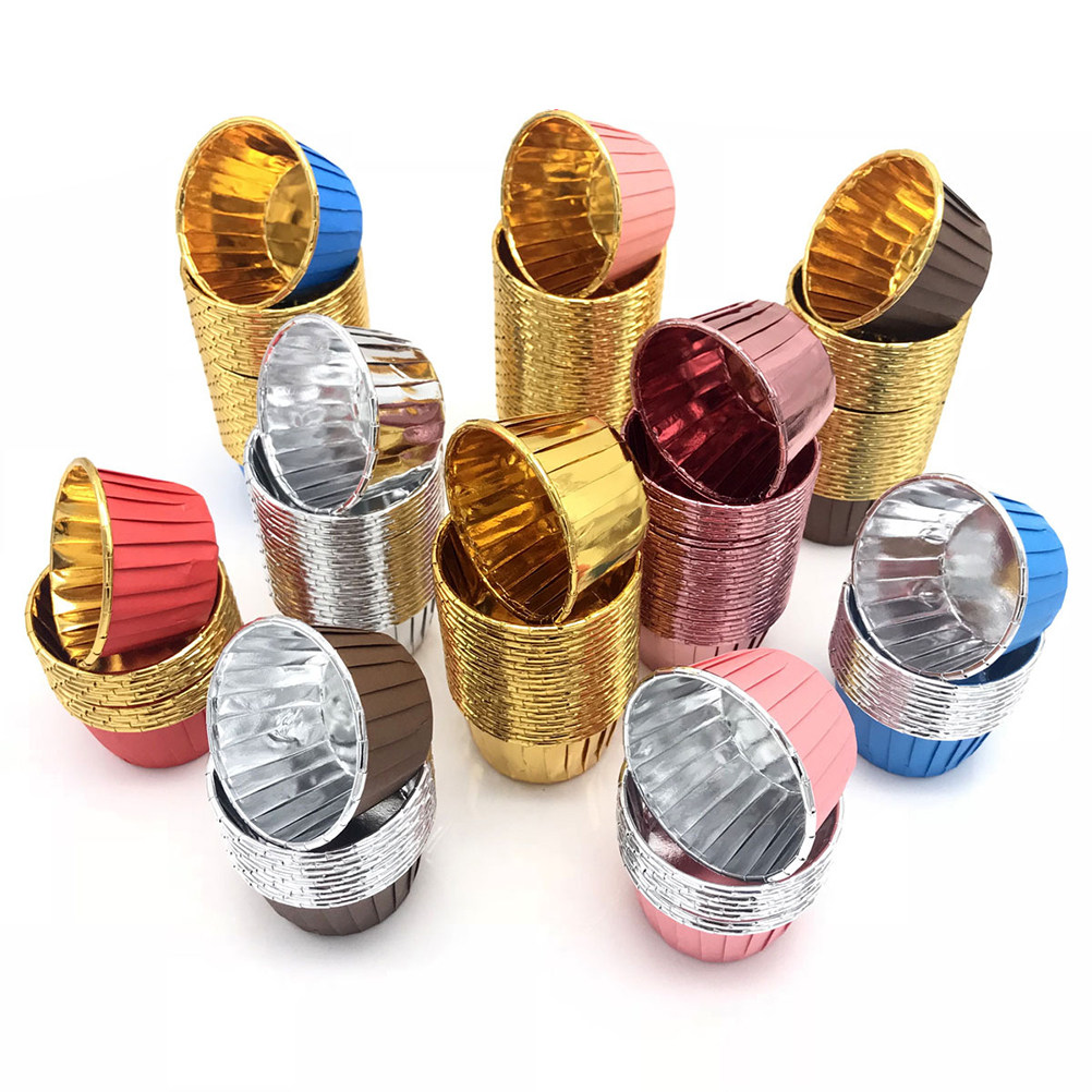 50 قطعة من أكواب الكيك الملونة - مراجعة Plastic Cup 50Pcs وسعره