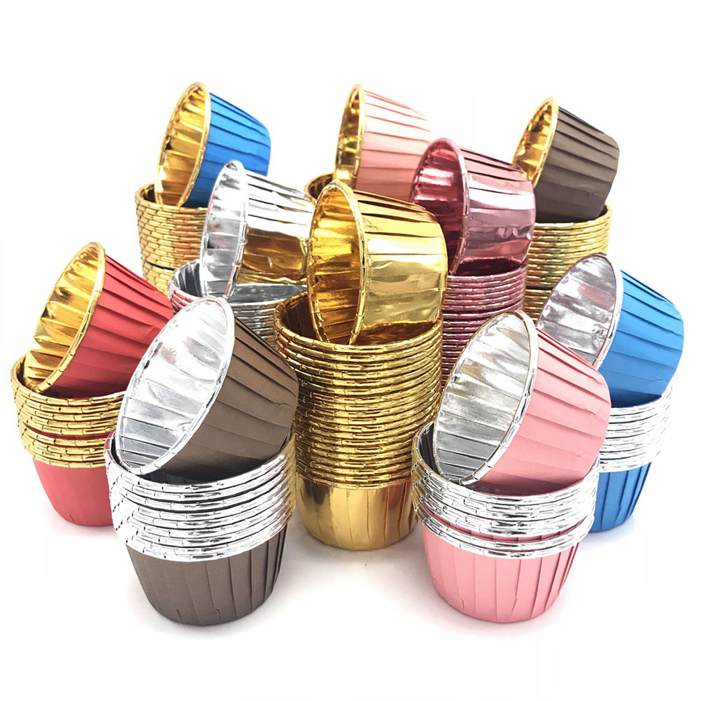 50 قطعة من أكواب الكيك الملونة - مراجعة Plastic Cup 50Pcs وسعره