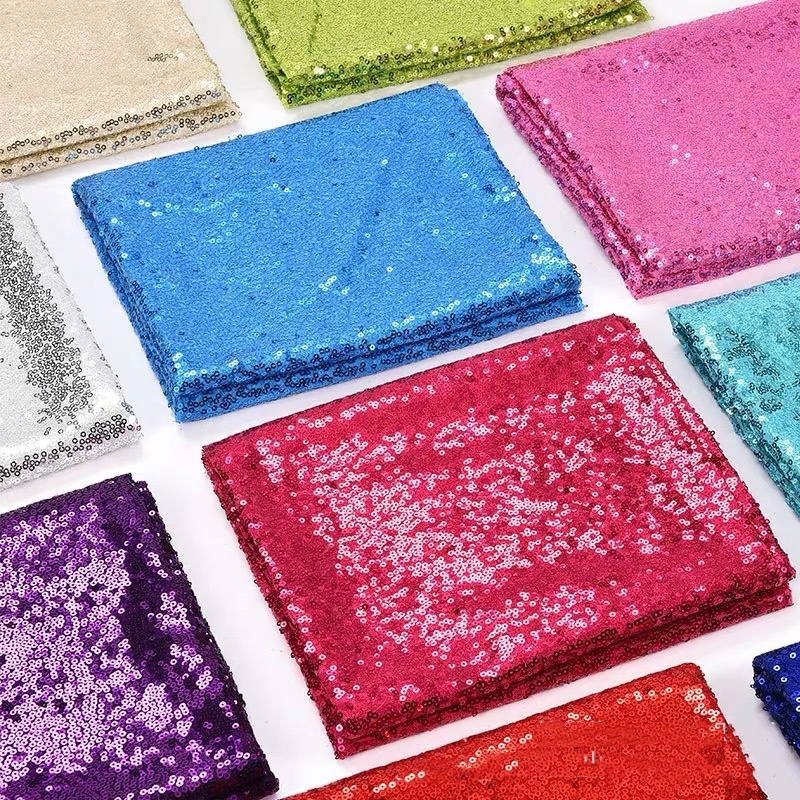 قماش ترتر صغير 3 مم للفساتين ا - مراجعة Glitter Tablecloth وسعره