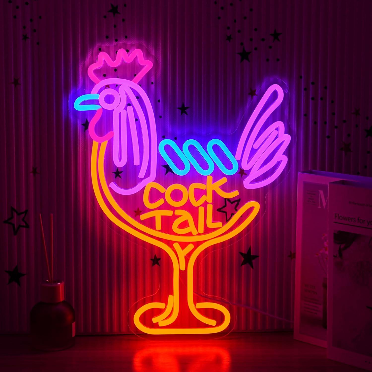 لافتة نيون على شكل كوكتيل، إضا - مراجعة Neon Sign Party وسعره