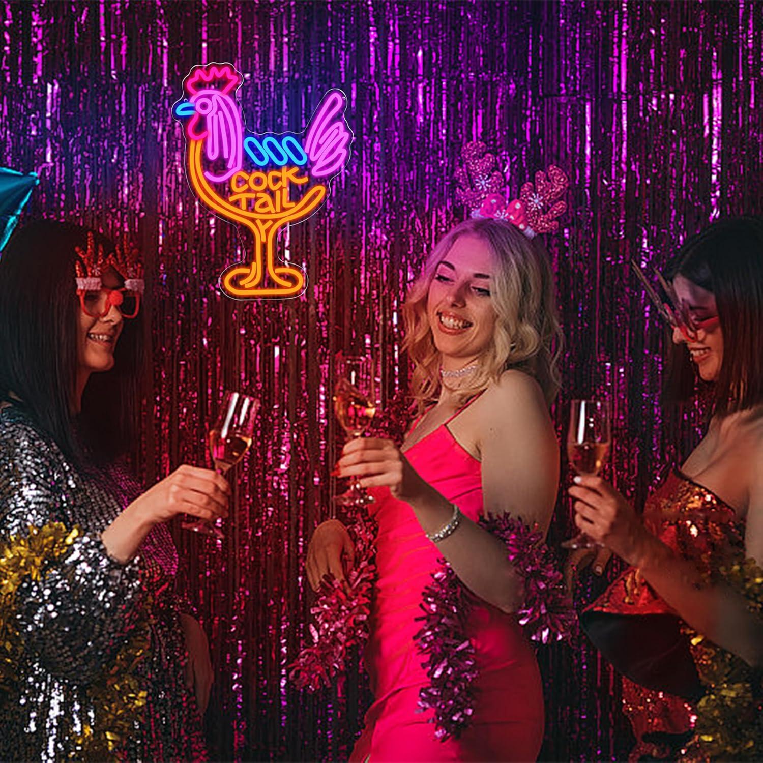 لافتة نيون على شكل كوكتيل، إضا - مراجعة Neon Sign Party وسعره