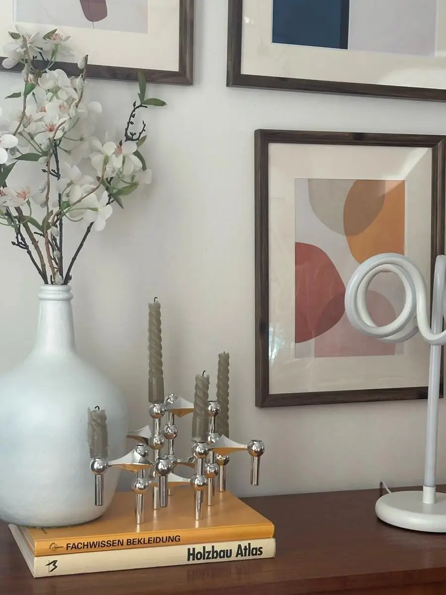 حامل شموع معدني هيكل جزيئي إسك - مراجعة Centerpiece Stick وسعره