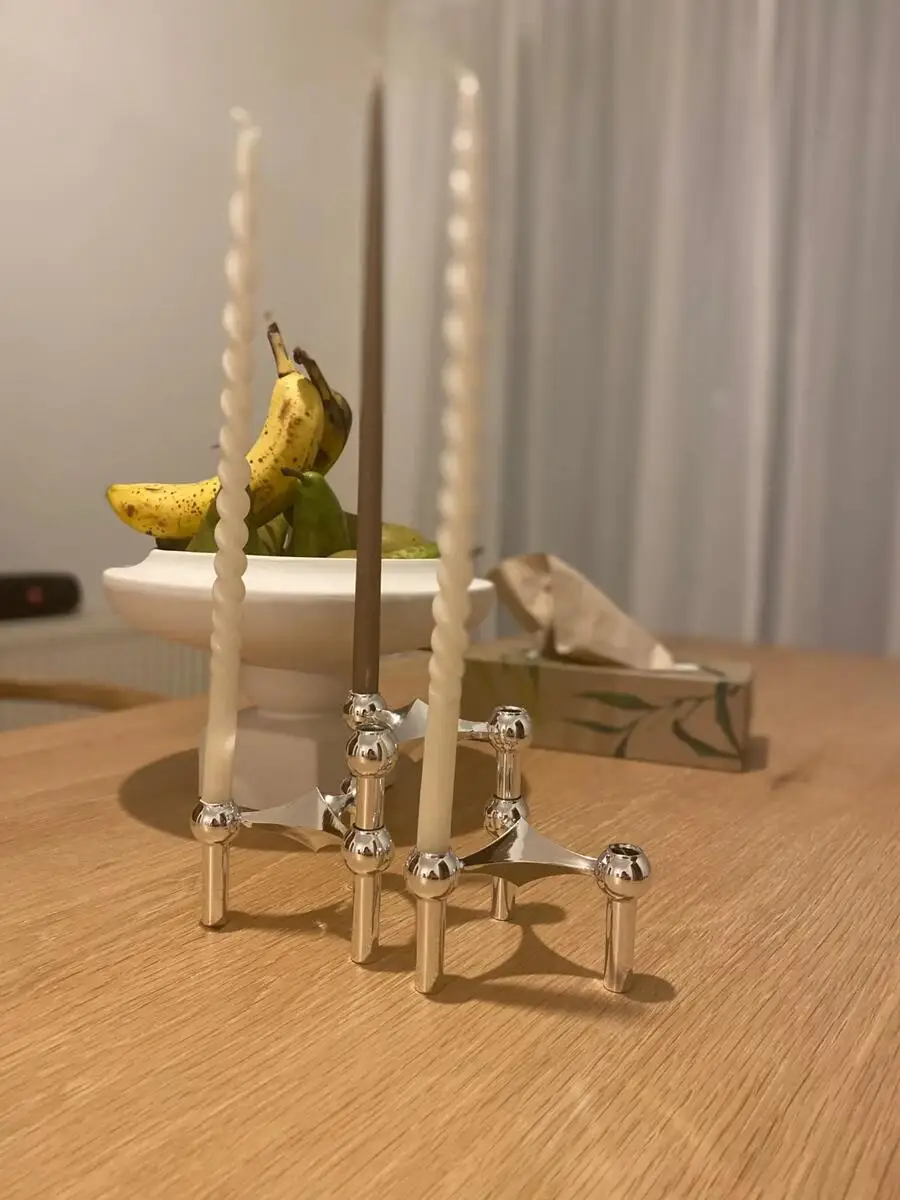 حامل شموع معدني هيكل جزيئي إسك - مراجعة Centerpiece Stick وسعره