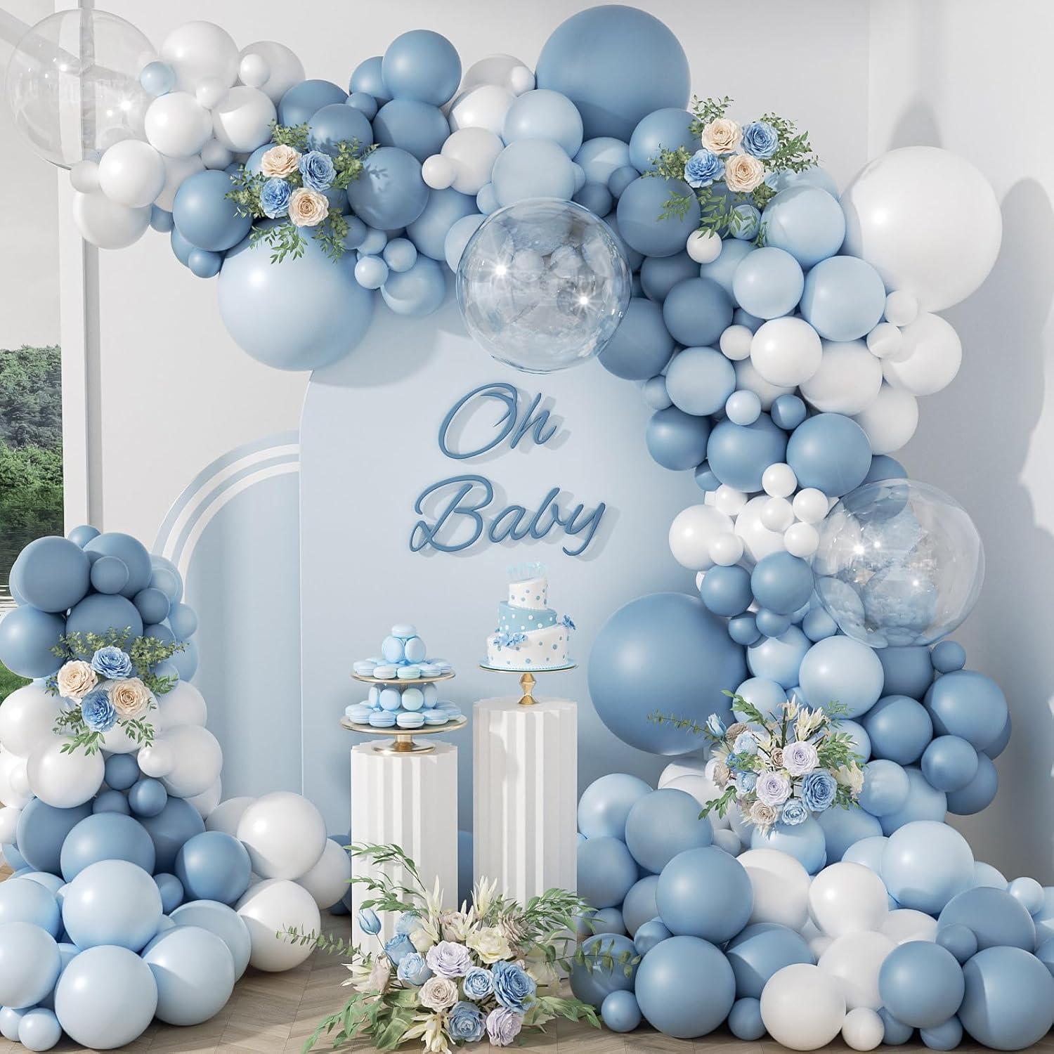 طقم قوس بالونات أزرق غباري 105 - مراجعة Balloon Arch Kit وسعره