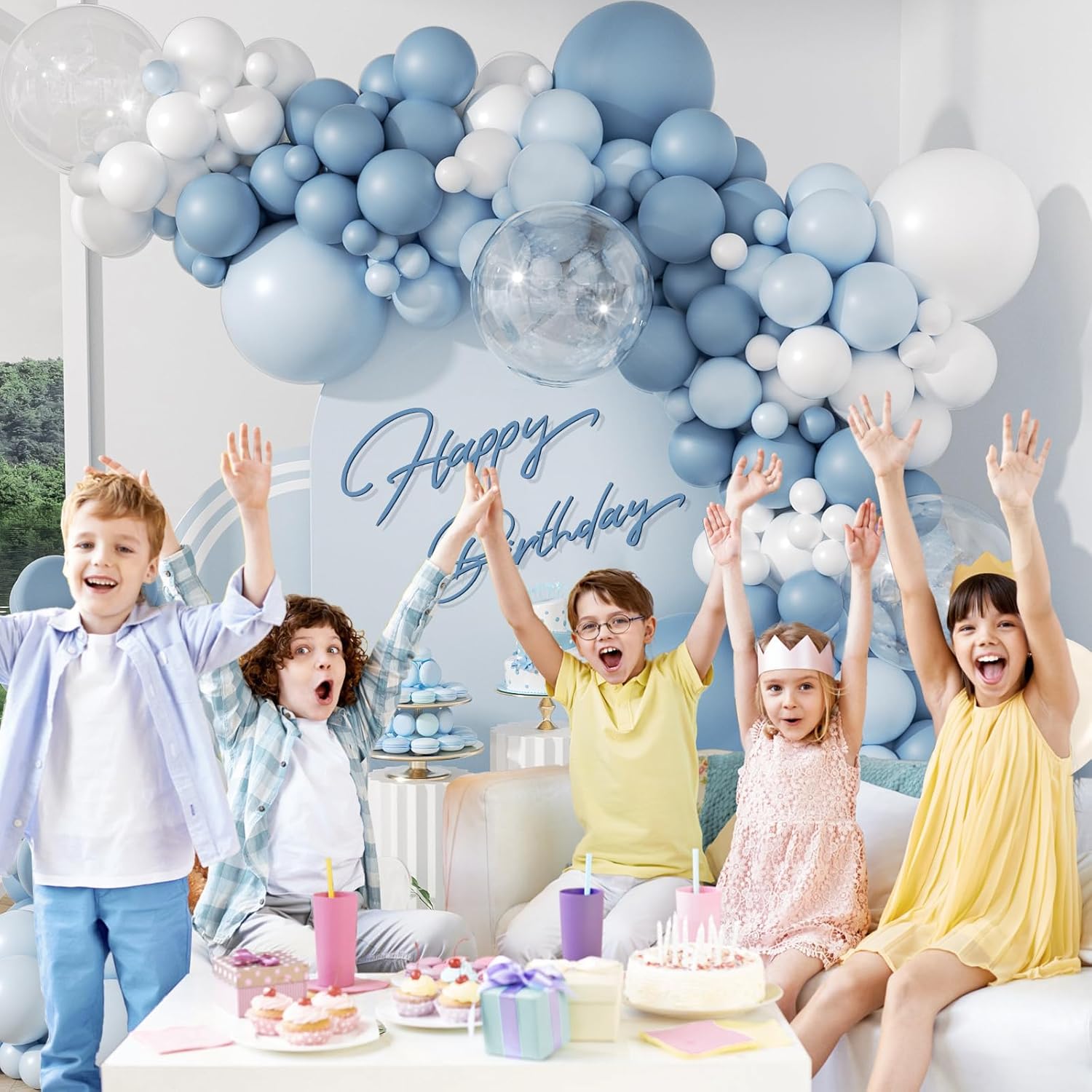 طقم قوس بالونات أزرق غباري 105 - مراجعة Balloon Arch Kit وسعره